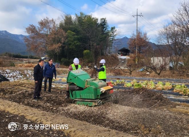 곡성군, 영농부산물 파쇄지원단 운영