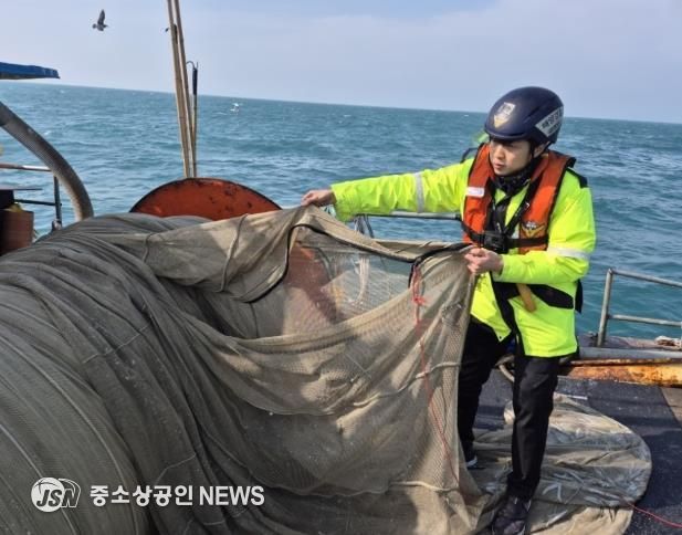 완도해경, 불법어구 사용한 수산자원관리법 위반사범 검거