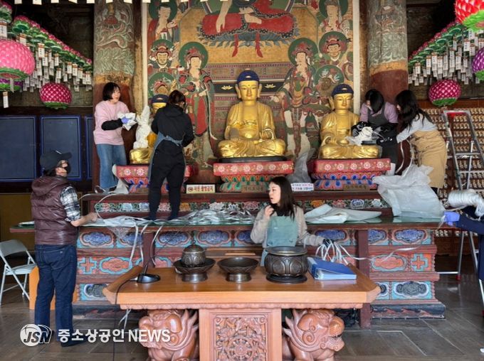 기장군, 산불 확산 대비 장안사 국가유산 보호와 적극적 산불 대응 나서