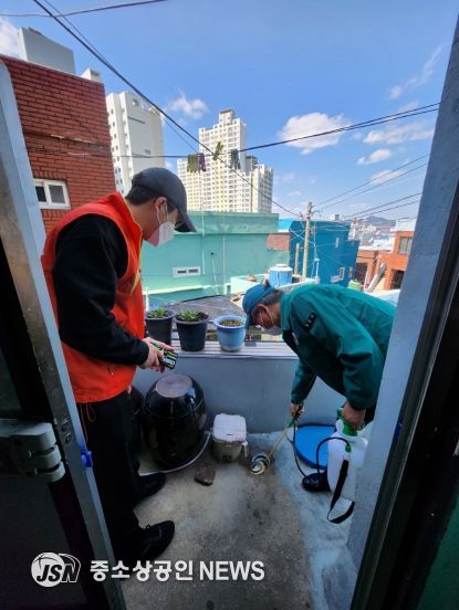 부산 영도구 봉래2동, 주거 취약계층을 위한 홈클린 방역케어 사업 추진