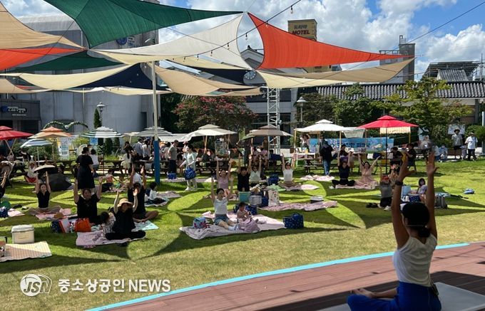강진 오감누리타운에서 열린 다(茶)정한 피크닉 in 하맥축제 현장 모습.