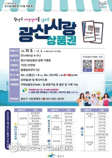 광산사랑상품권 웹자보.