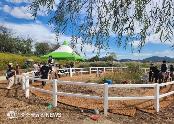 도심 속 힐링, 순천만국가정원에서 무료 승마체험 실시