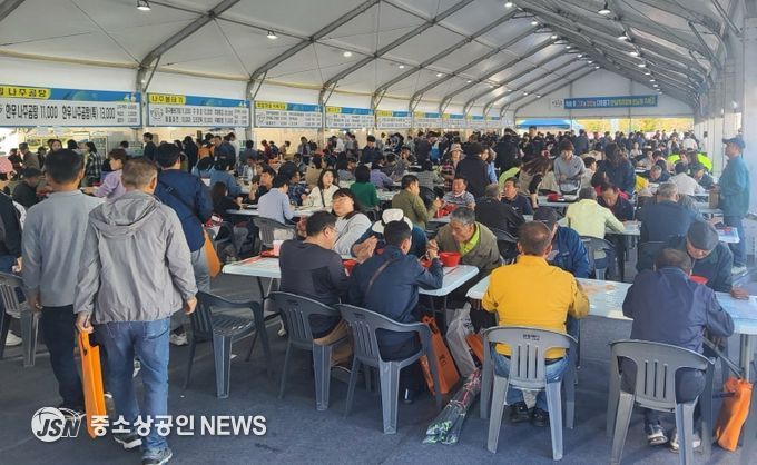 2025 국제농업박람회 나주밥상 미식관 부스.