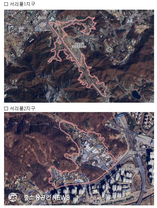 서리풀지구 위치도