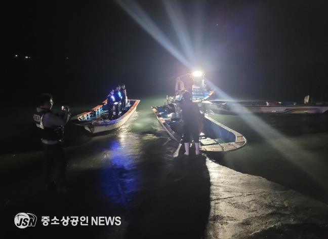 진도경찰서, 신속한 민·관·경 협력으로 표류자 2명 구조