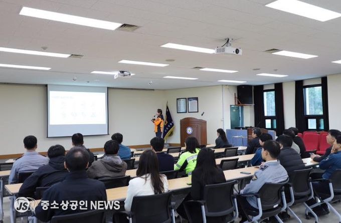 진도소방서, 경찰 대상 심폐소생술 교육 실시