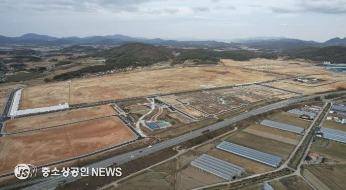 빛그린산단 내 금호타이어 공장 부지 현장 사진