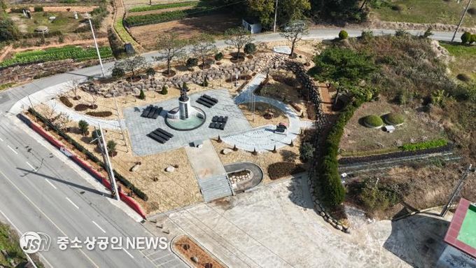 해보면 4·8만세운동 기념탑 생활환경숲 항공 사진