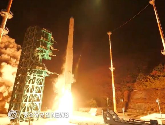 누리호 4차 발사(KTV방송화면 캡춰)