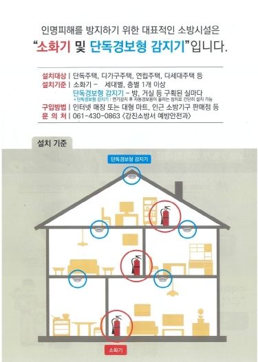 강진소방서, 주택용 소방시설 설치문화 확산 위해 공인중개사와 협력