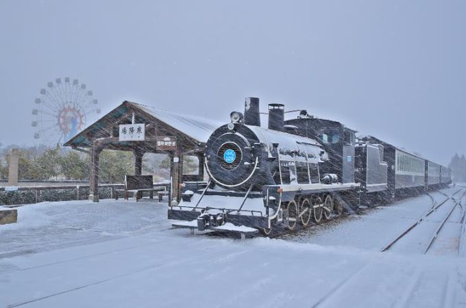 기차마을 증기기관차(겨울)