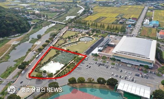 화순군 다목적체육관 조성사업 현장 사진