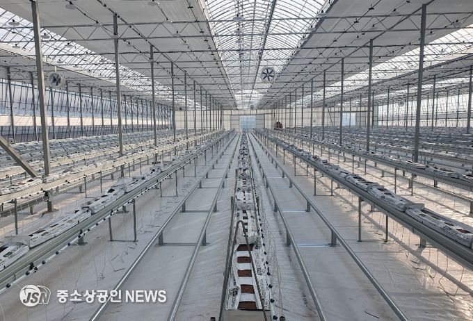 전남영농스마트팜 조성 하우스 내부