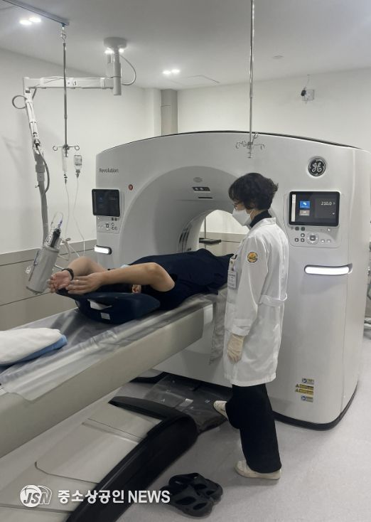 폐암검진 CT촬영 장면