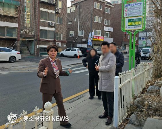 오현로 31길 일대 버스정류장 현장 점검